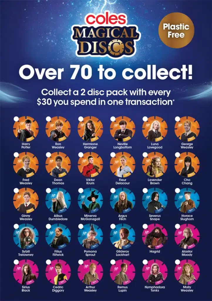 Tazos in 2025?! Harry Potter Coles Magical Discs Checklist & Bonus