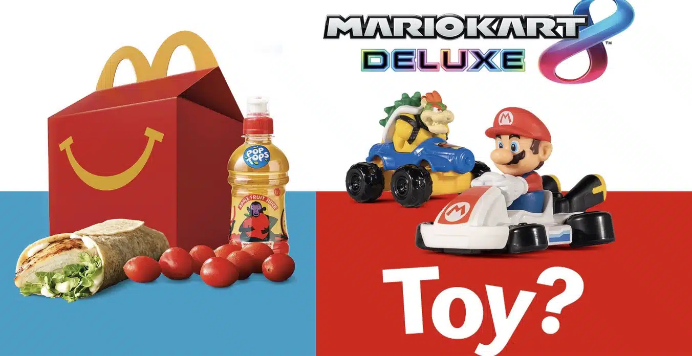 McDonald's Australia Releases Mario Kart Deluxe Plastic Toys