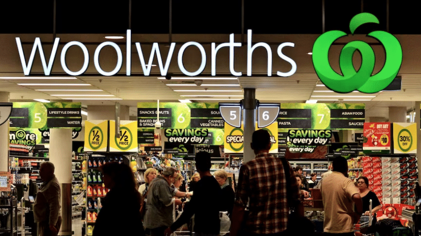 Woolworths Supermarket full of customers