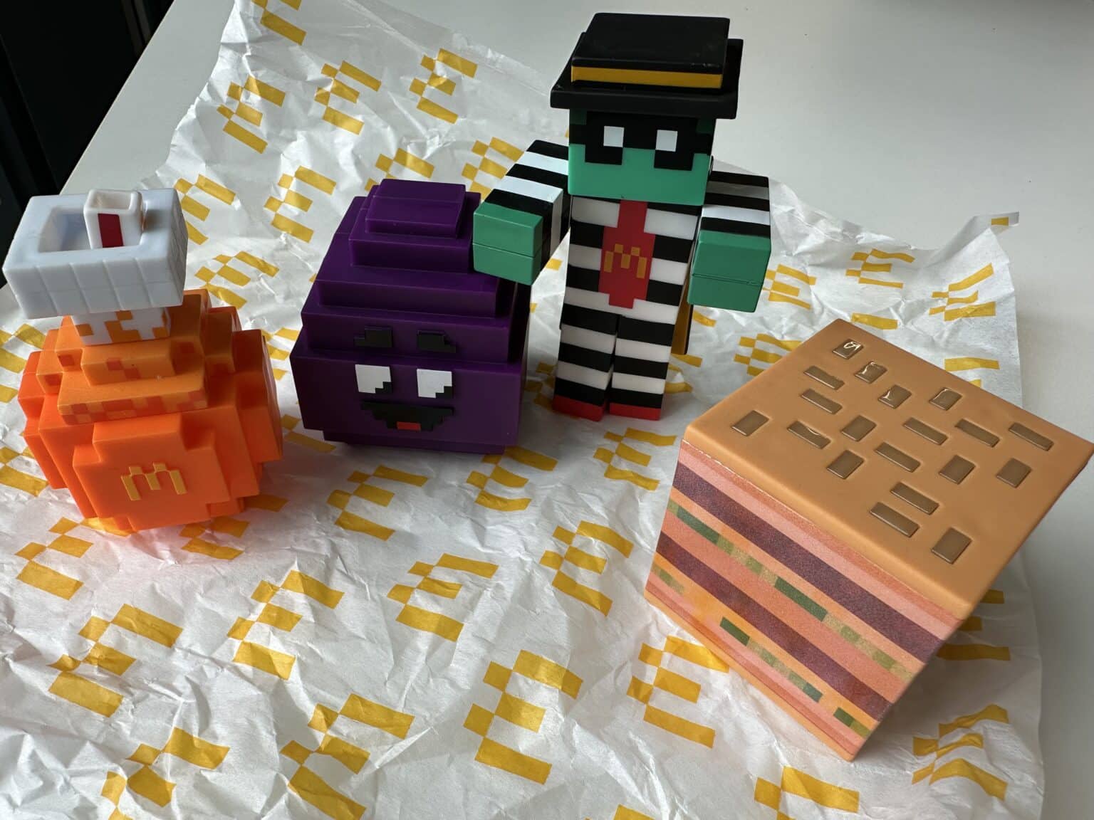 McDonald's Australia Minecraft Meal & Toy Code Numbers