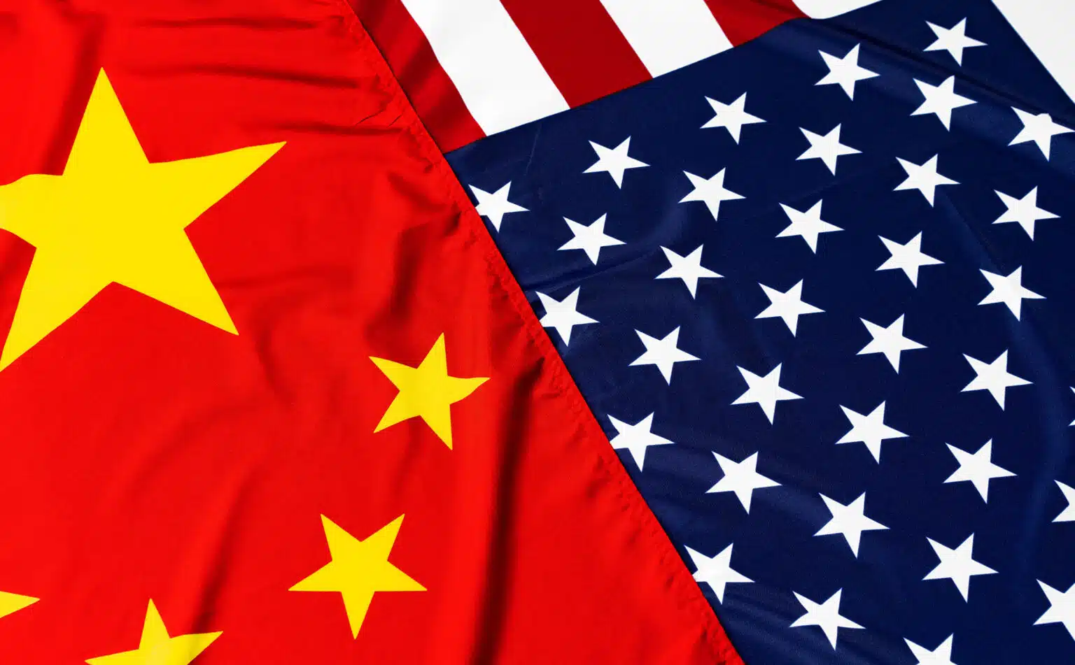 china / USA flags